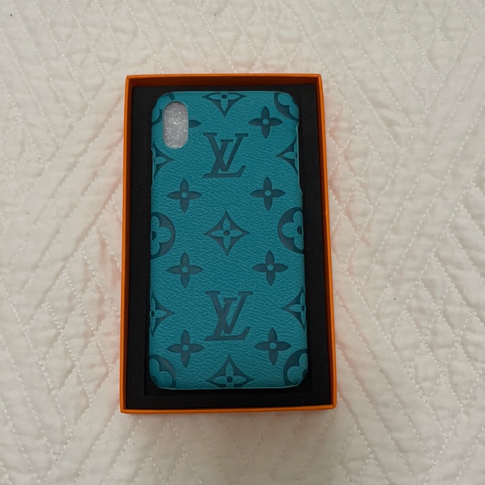 Turquoise Louis Vuitton IPhone XS Max Case